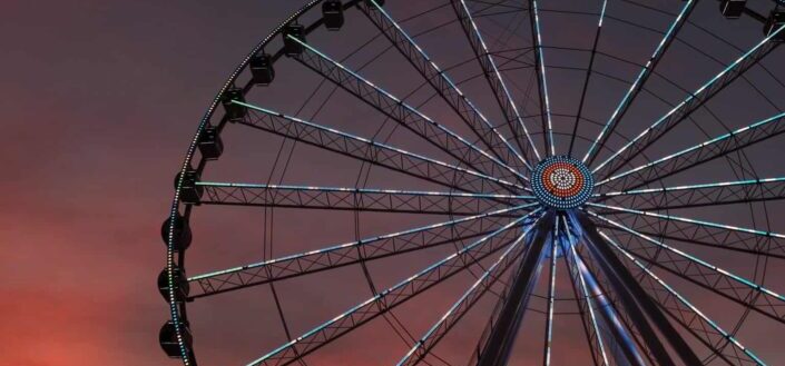 Ferris Wheel During Sunset