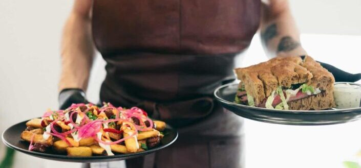 Waiter Serving the Food