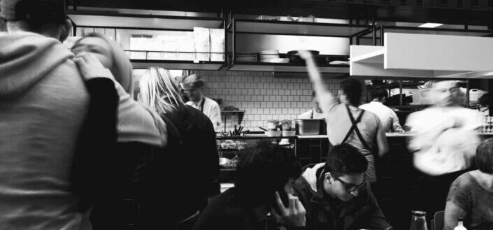Staff Working in a Busy Restaurant