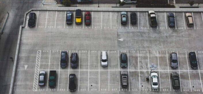Variety of Cars Parked in a Parking Lot